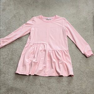 English Factory Light Pink Tiered Mini Dress